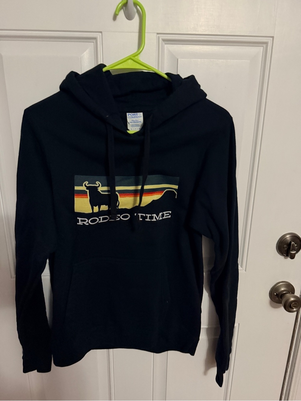 Rodeo Time Black Graphic Hoodie